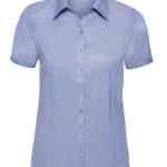 Ladies’ Short Sleeve Tailored Herringbone Shirt