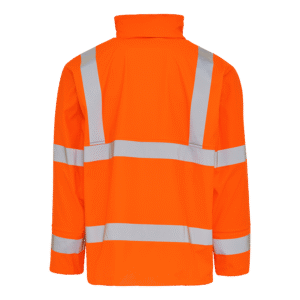 Dry Zone Visible PU Regnjakke Hi-Vis med refleksstriber