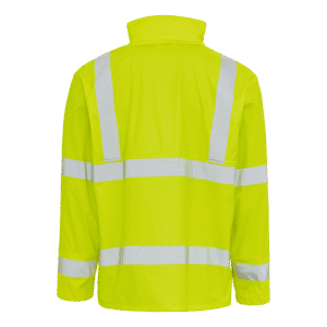Dry Zone Visible PU Regnjakke Hi-Vis med refleksstriber