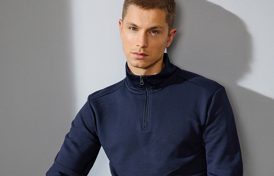 PRO Wear CARE sweat| ubørstet | ¼ zip