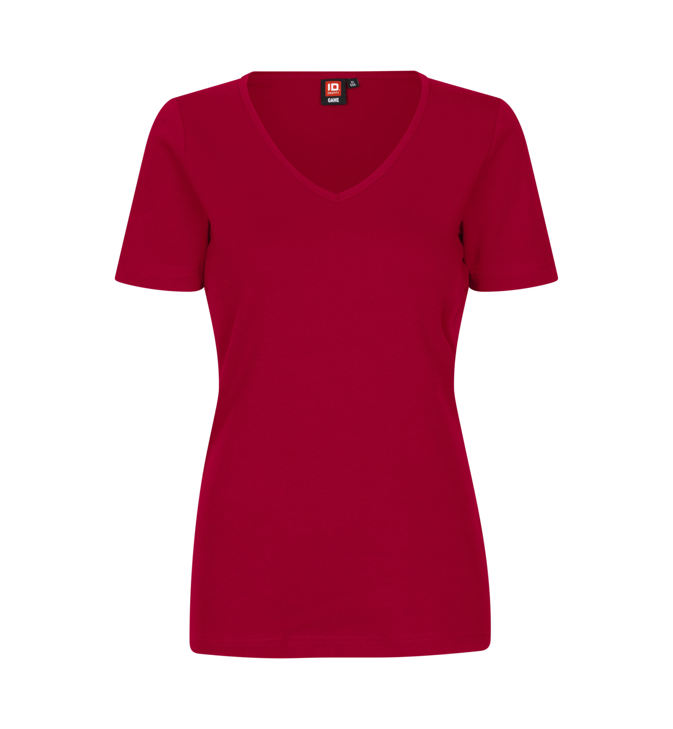 Interlock T-shirt | v-hals | dame