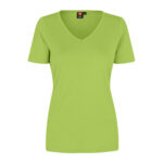 Interlock T-shirt | v-hals | dame