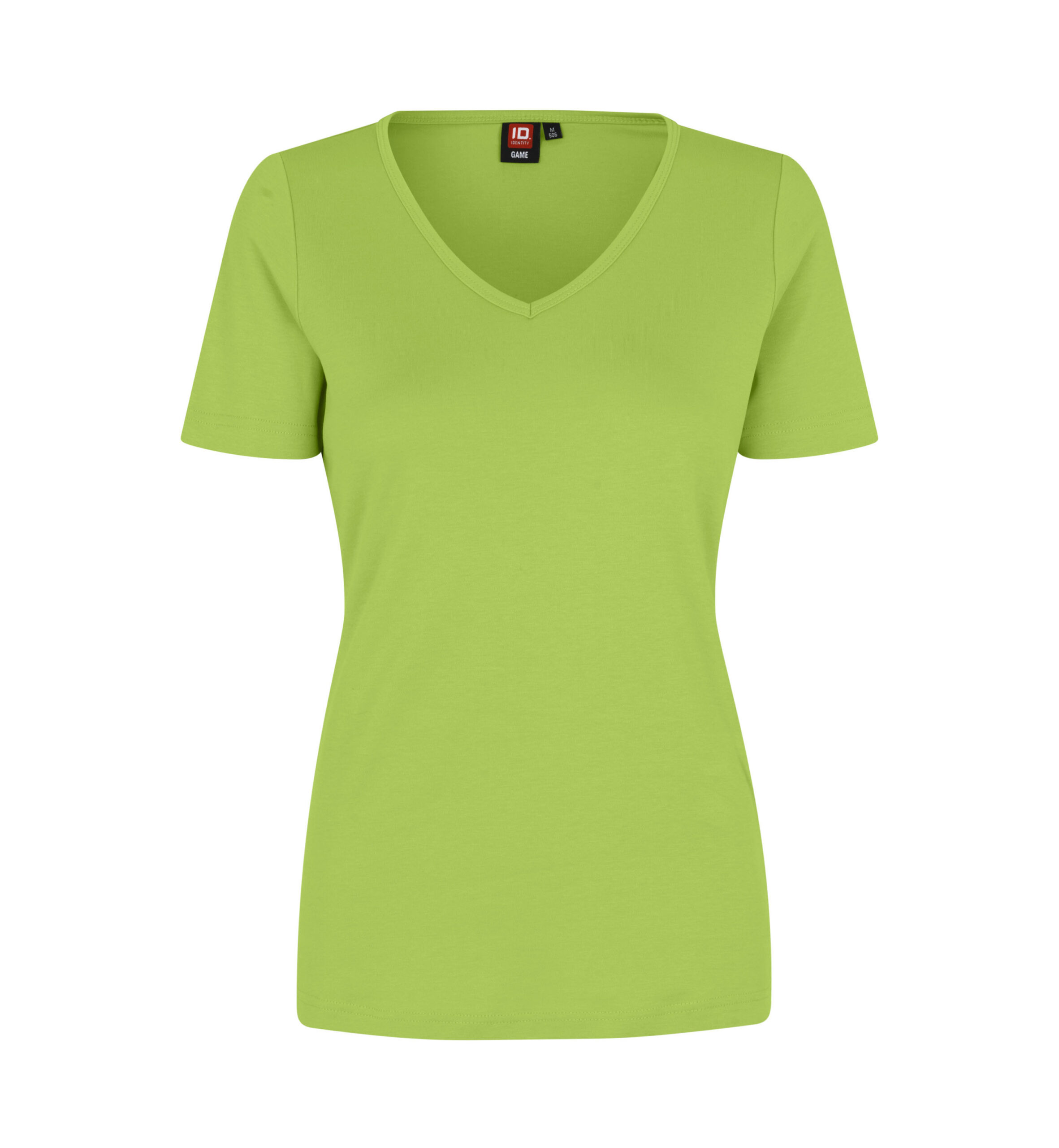 Interlock T-shirt | v-hals | dame