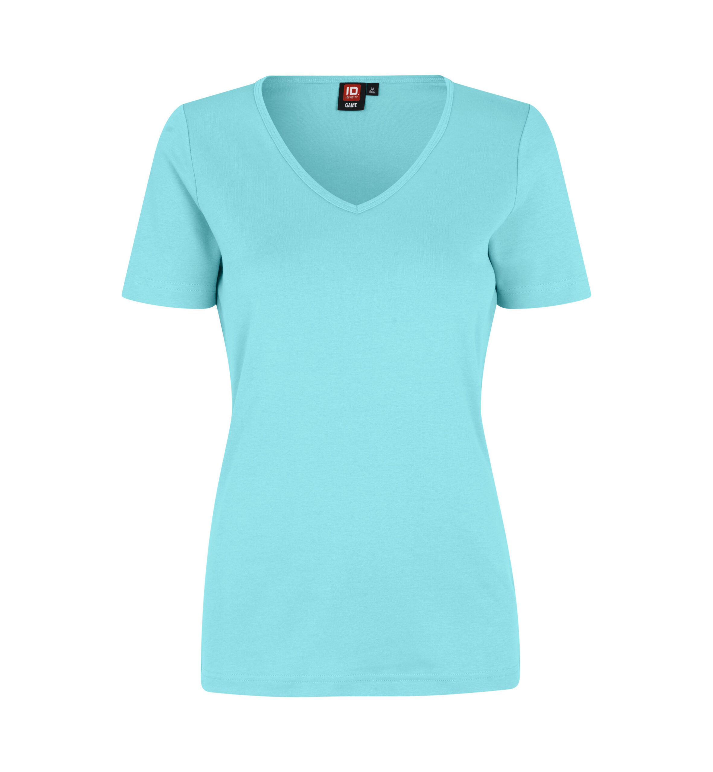 Interlock T-shirt | v-hals | dame