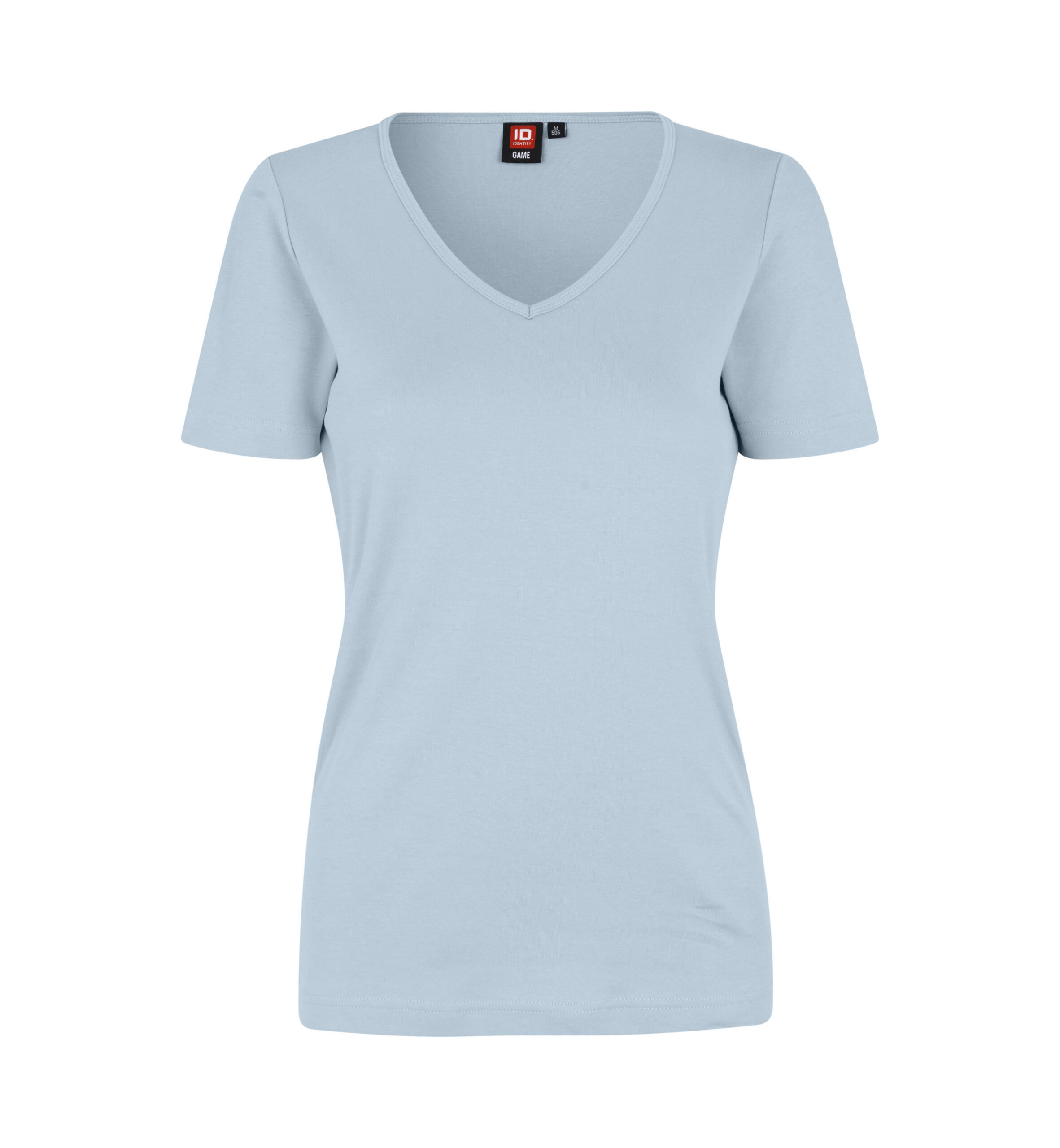 Interlock T-shirt | v-hals | dame