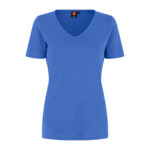 Interlock T-shirt | v-hals | dame