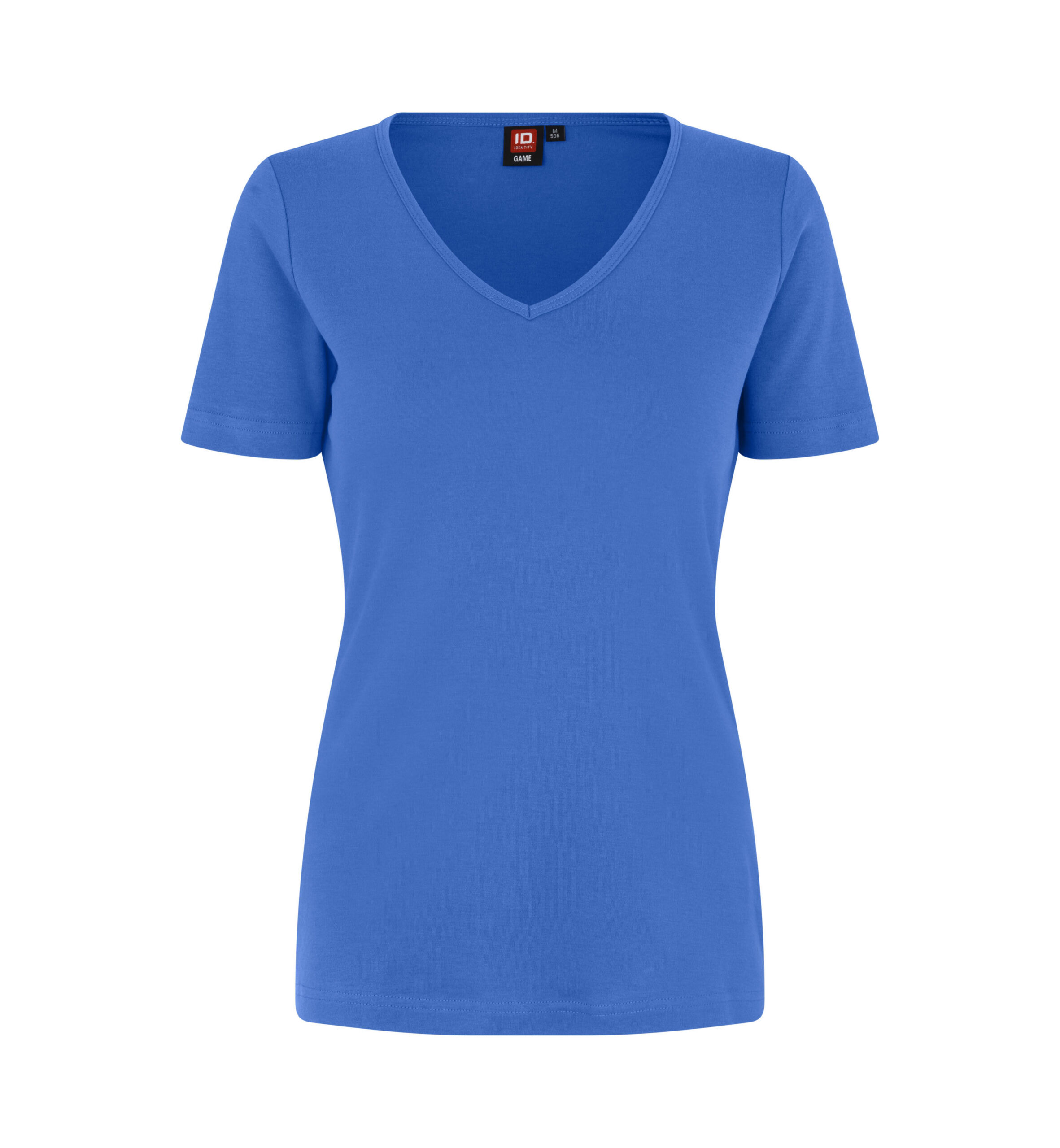 Interlock T-shirt | v-hals | dame