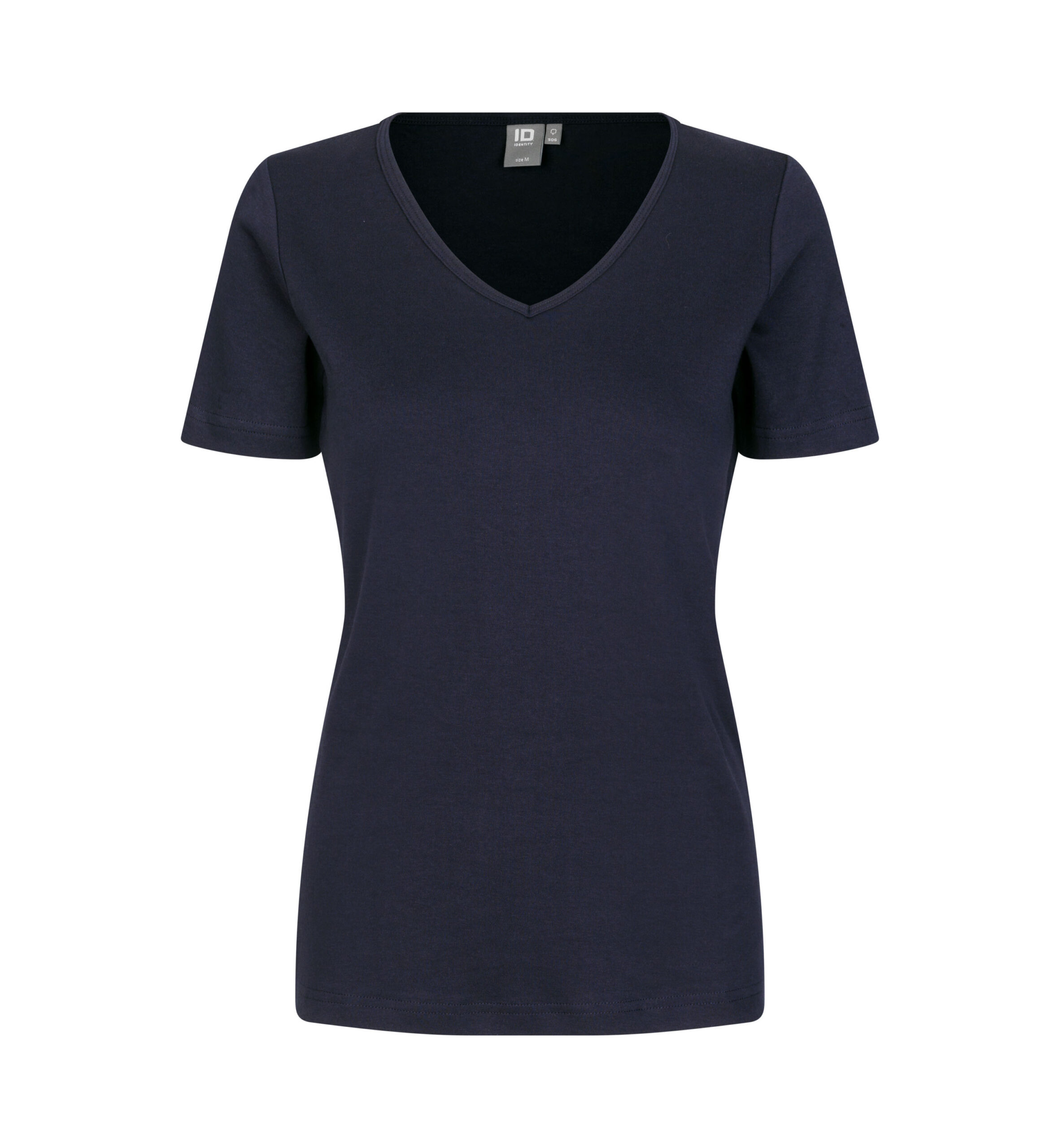 Interlock T-shirt | v-hals | dame