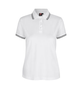 Kontrast poloshirt | stretch | dame