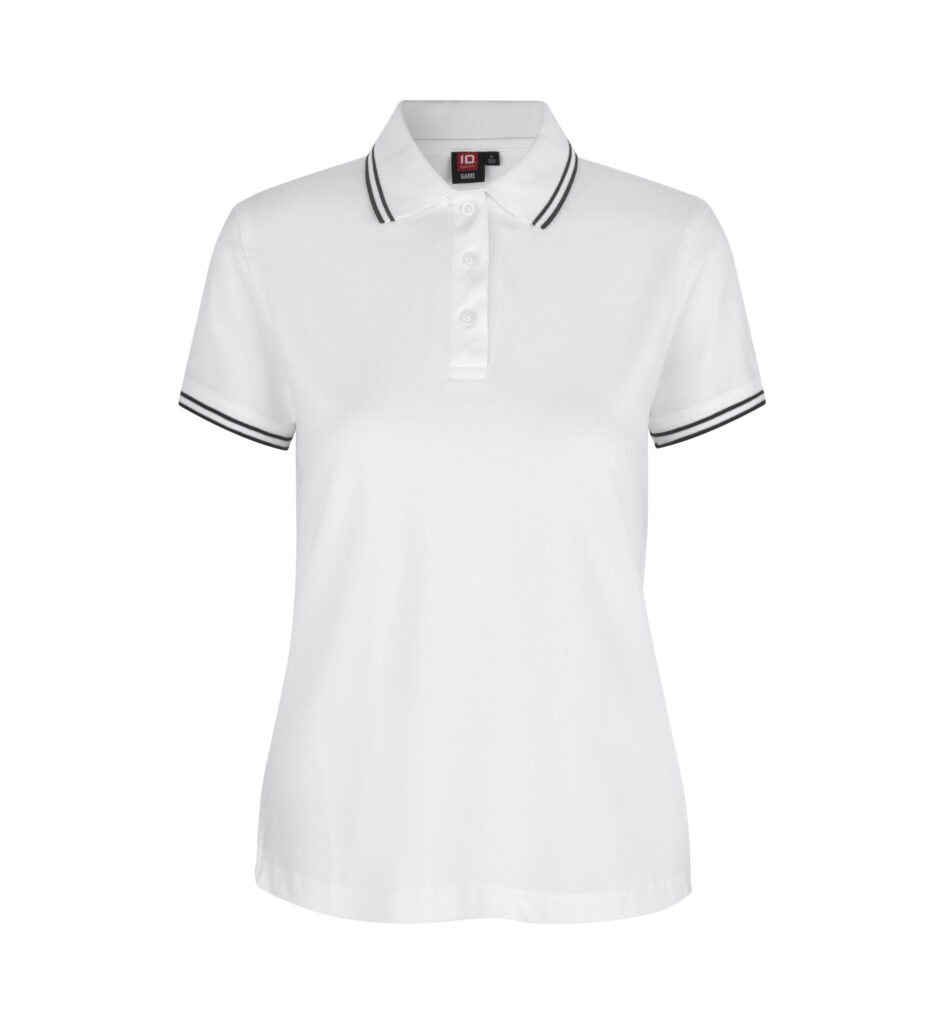 Kontrast poloshirt | stretch | dame