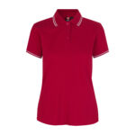 Kontrast poloshirt | stretch | dame