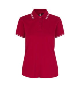 Kontrast poloshirt | stretch | dame