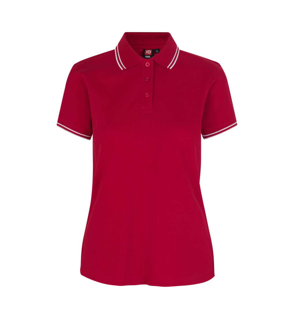 Kontrast poloshirt | stretch | dame