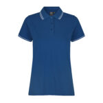 Kontrast poloshirt | stretch | dame