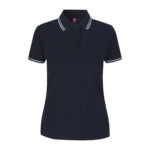 Kontrast poloshirt | stretch | dame
