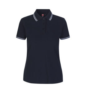 Kontrast poloshirt | stretch | dame
