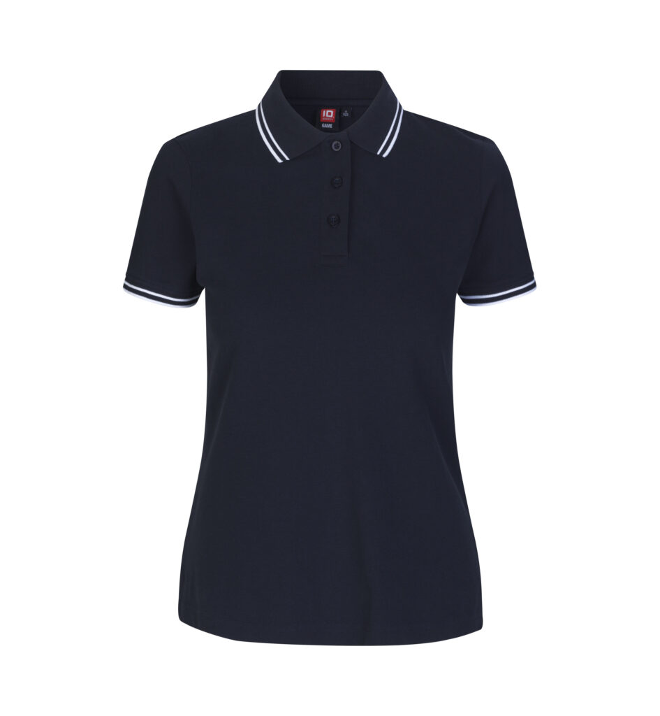Kontrast poloshirt | stretch | dame