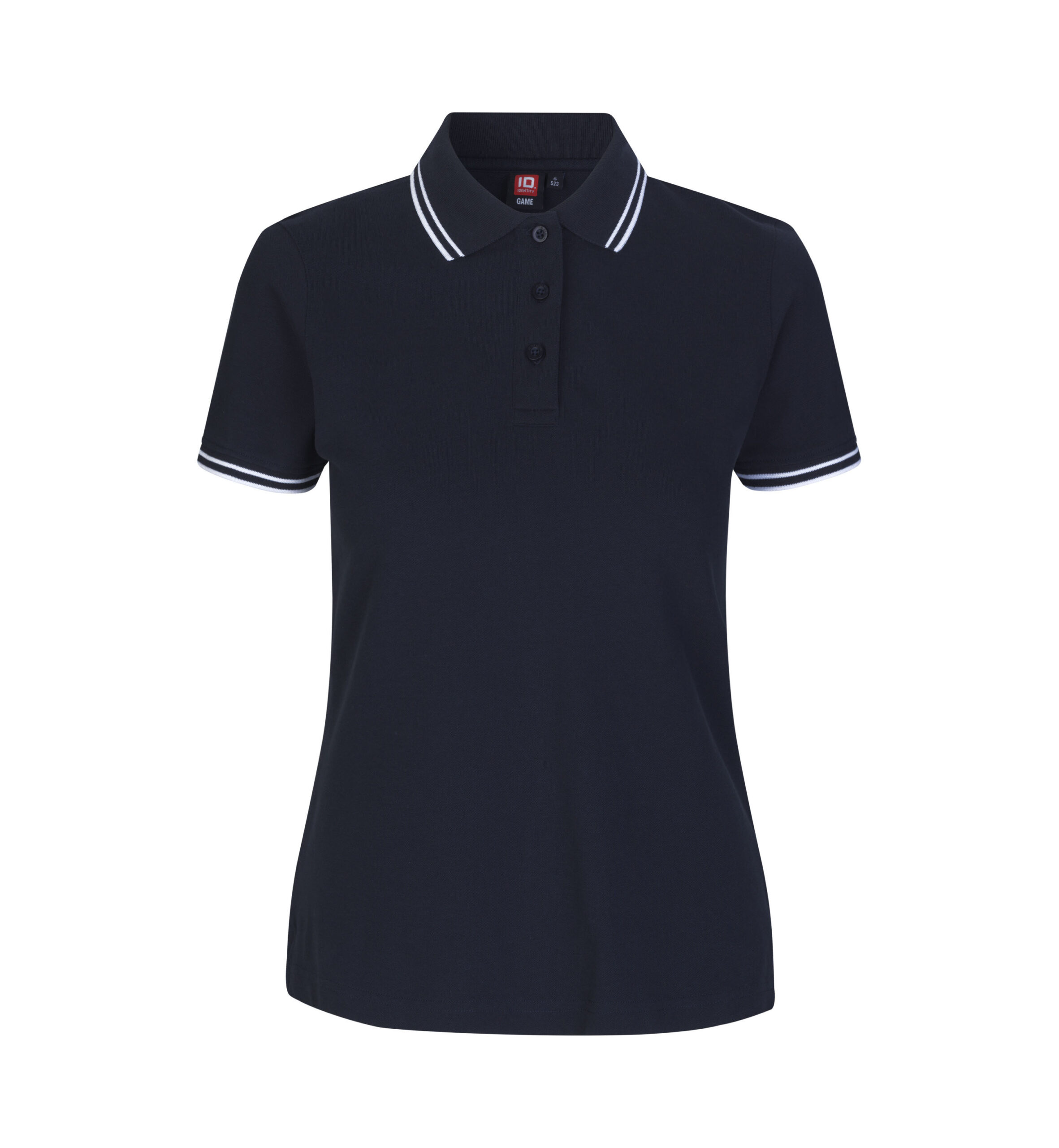 Kontrast poloshirt | stretch | dame