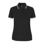 Kontrast poloshirt | stretch | dame