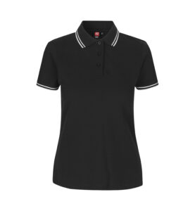 Kontrast poloshirt | stretch | dame