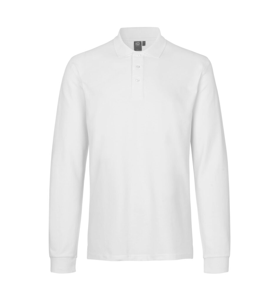 Langærmet poloshirt | stretch