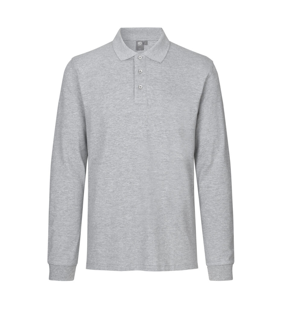 Langærmet poloshirt | stretch