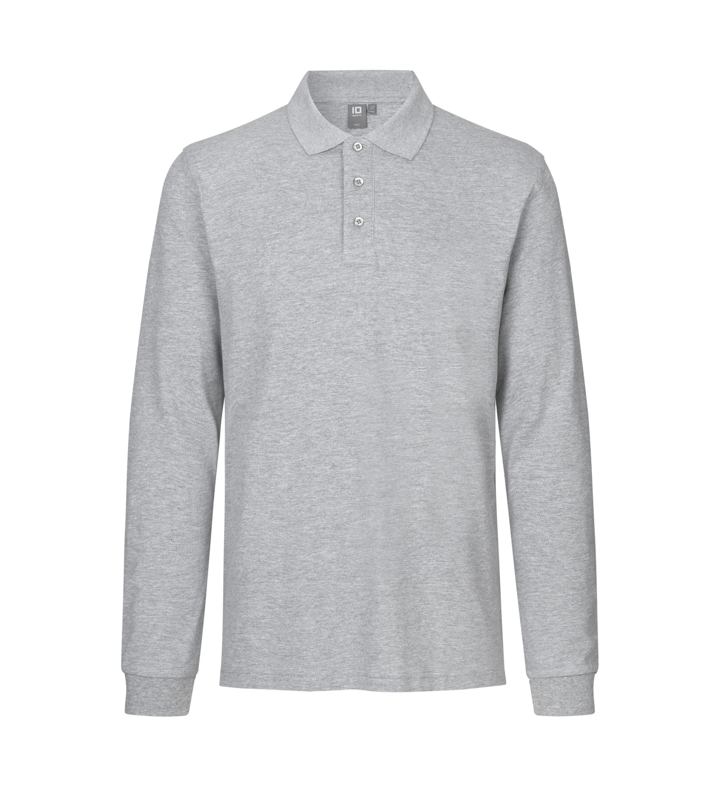 Langærmet poloshirt | stretch