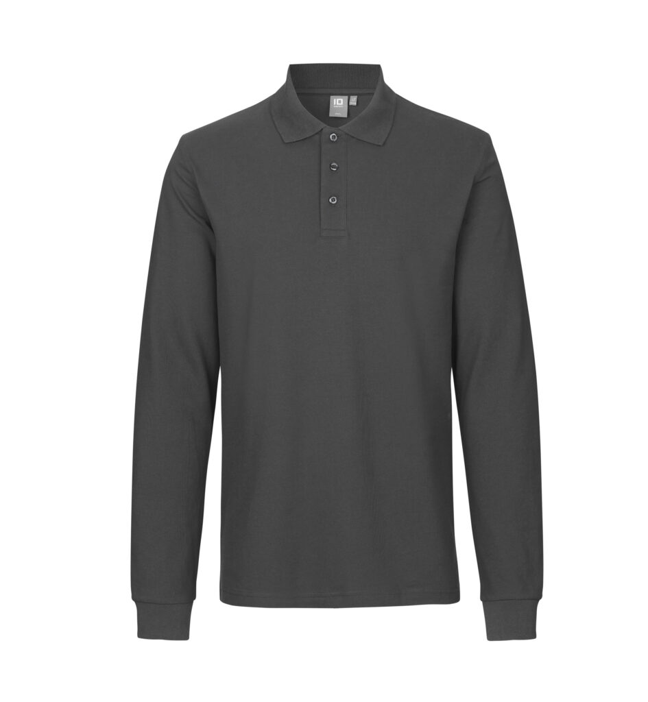 Langærmet poloshirt | stretch