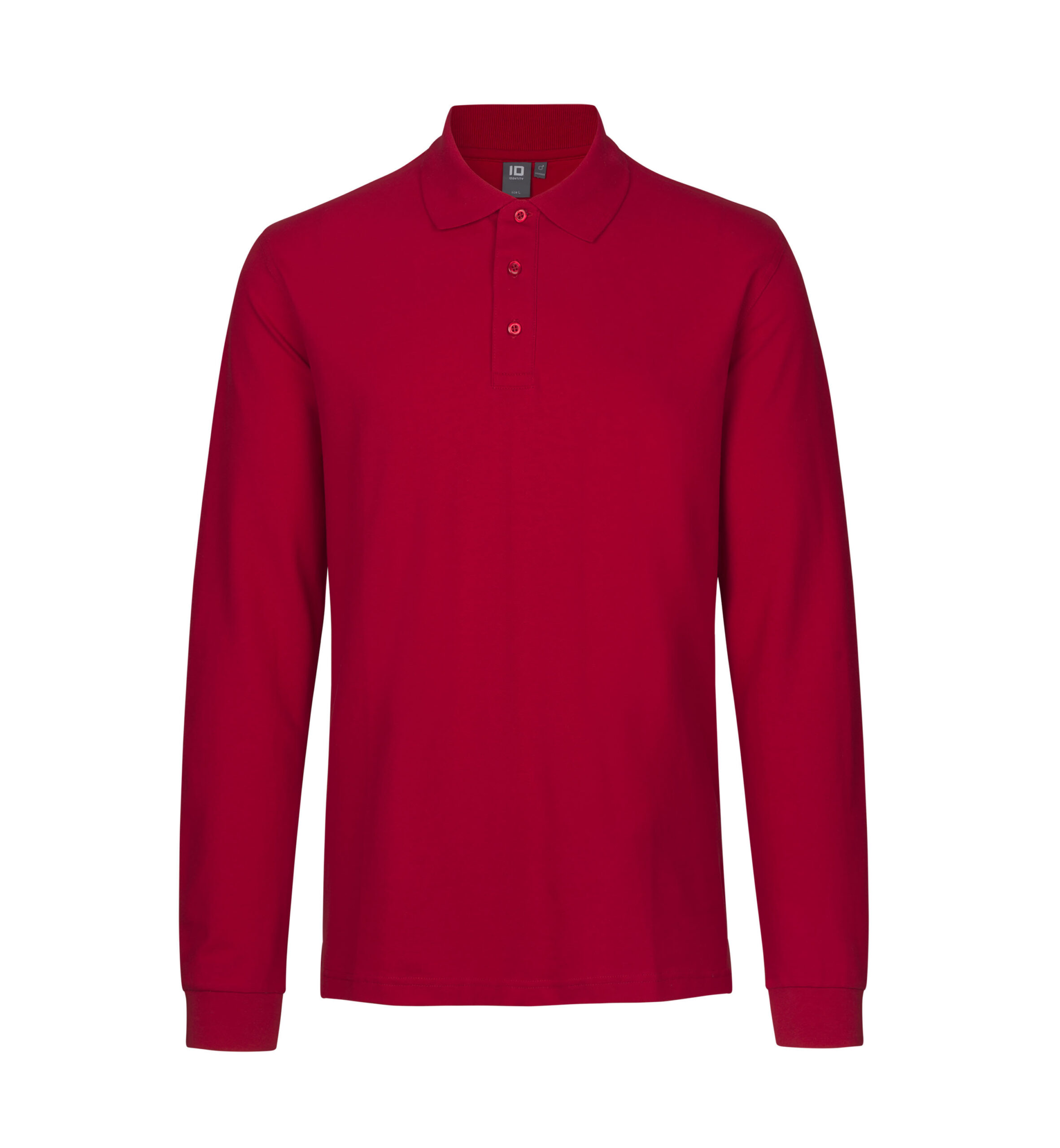 Langærmet poloshirt | stretch