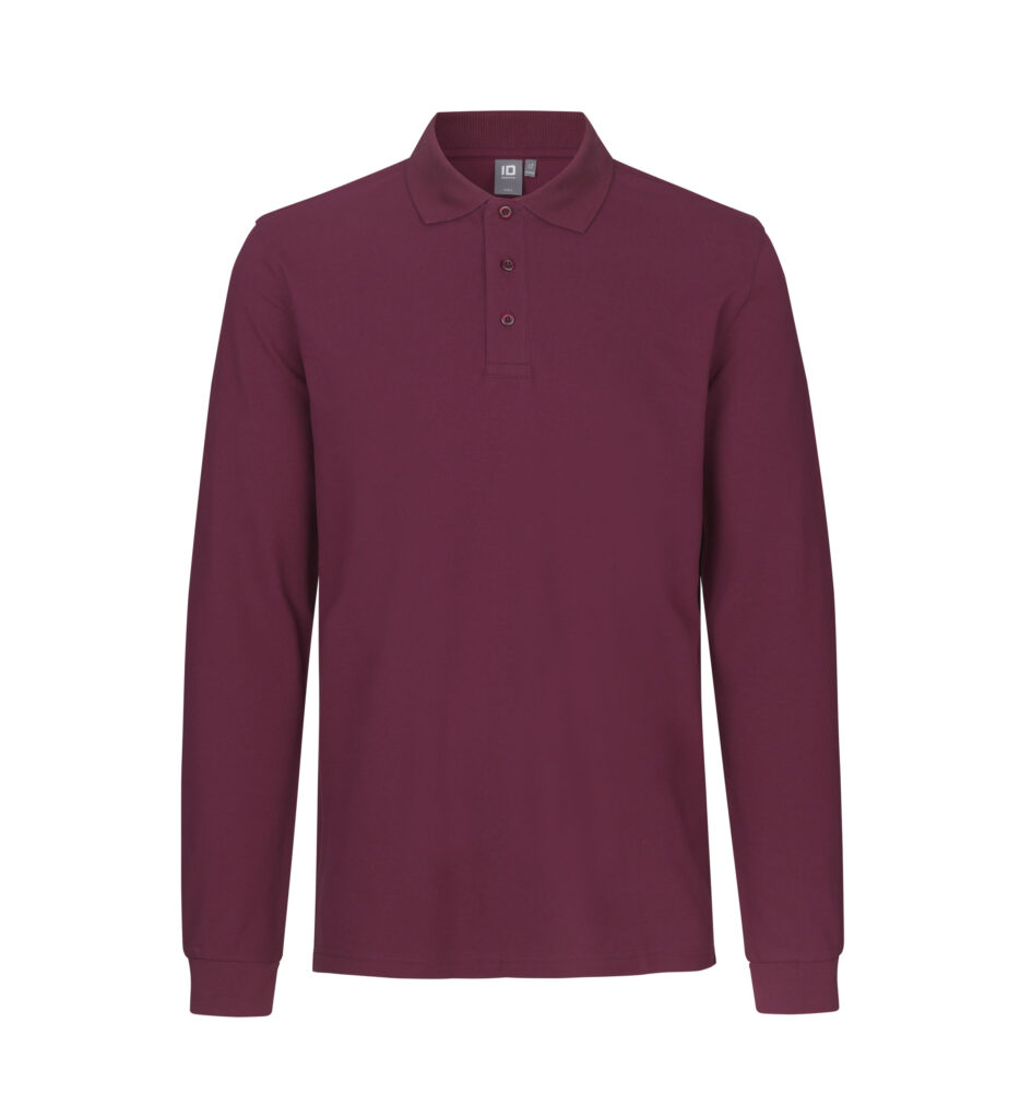 Langærmet poloshirt | stretch