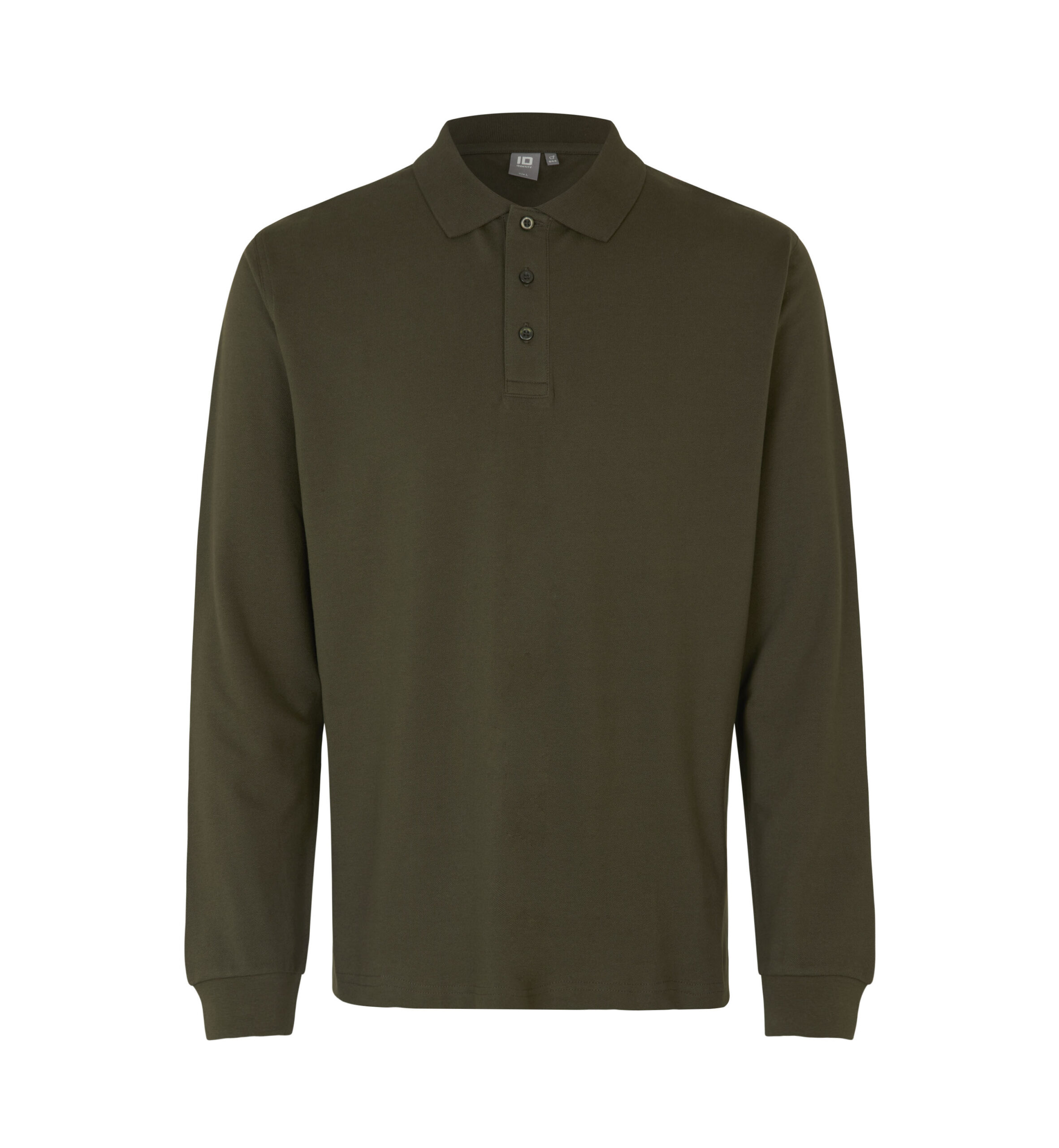 Langærmet poloshirt | stretch