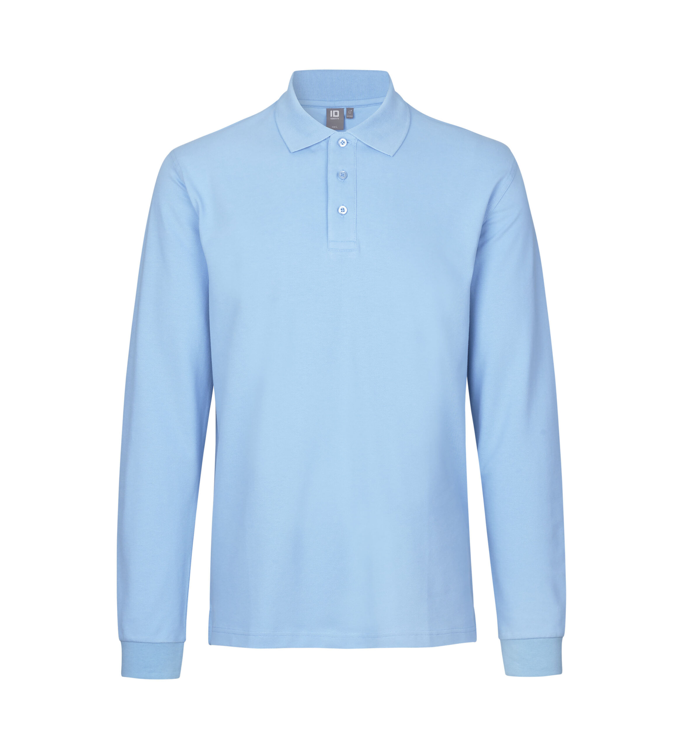Langærmet poloshirt | stretch