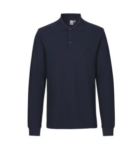 Langærmet poloshirt | stretch