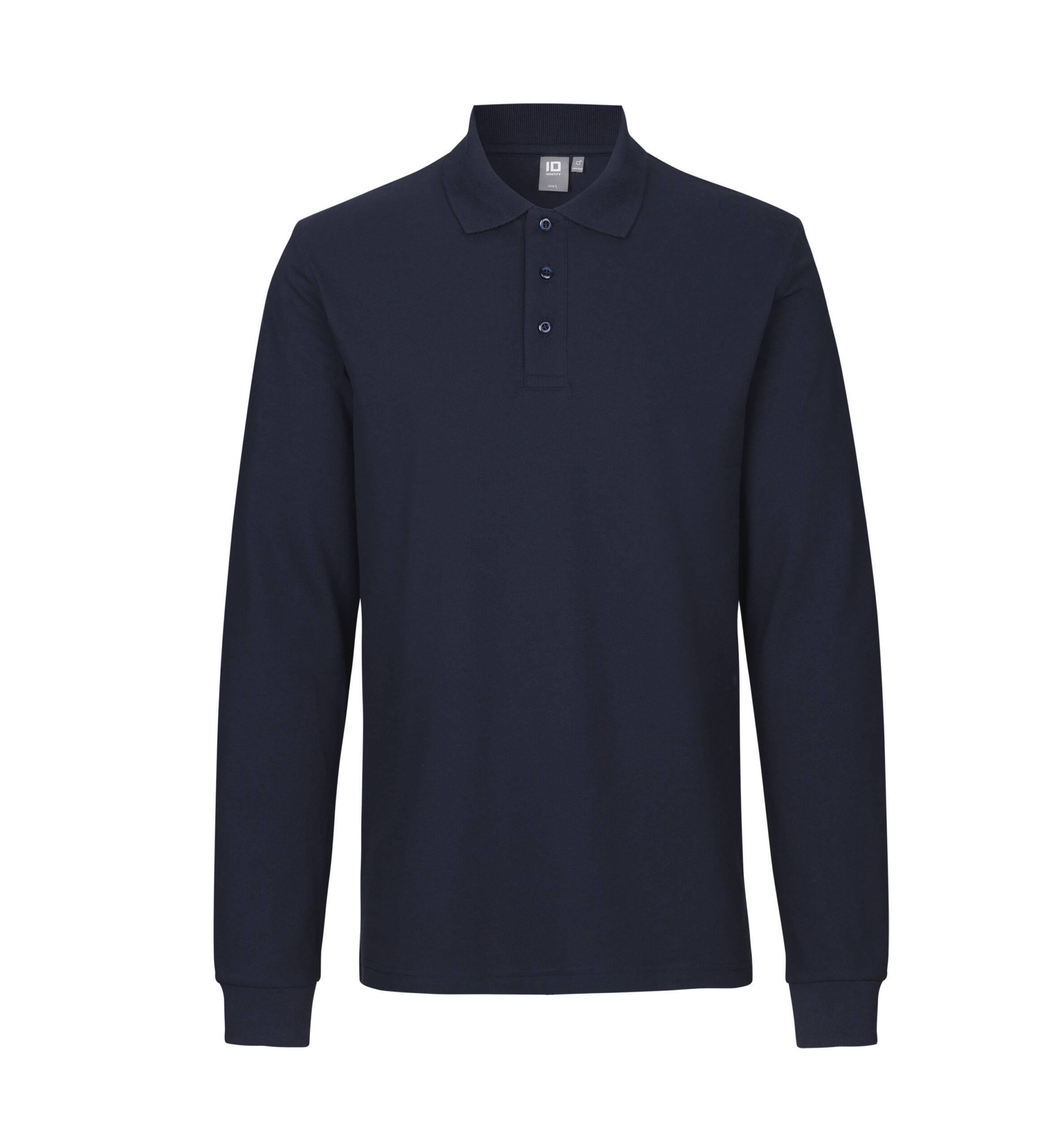 Langærmet poloshirt | stretch