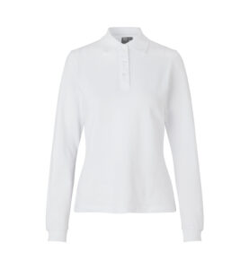 Langærmet poloshirt | stretch | dame