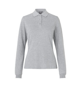 Langærmet poloshirt | stretch | dame