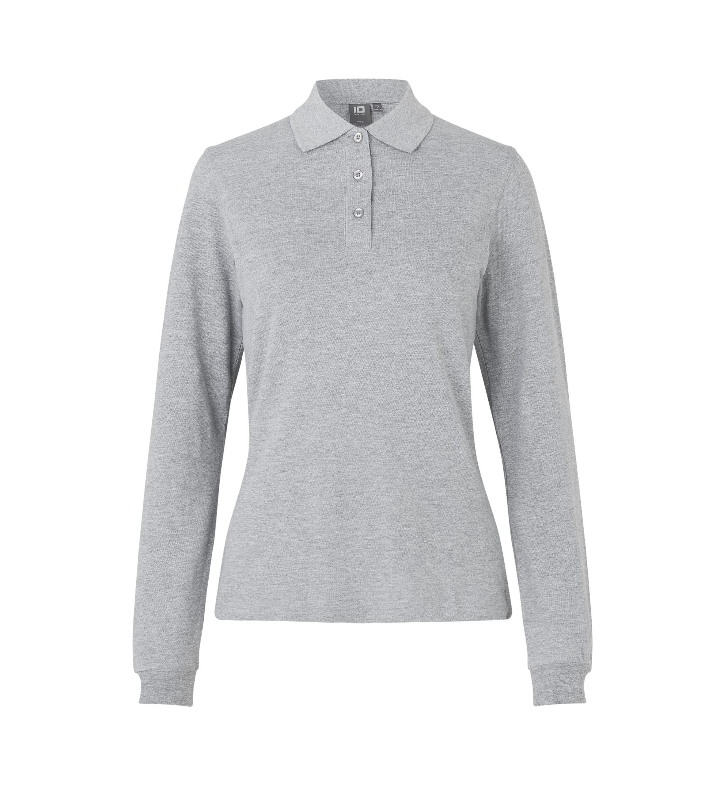 Langærmet poloshirt | stretch | dame