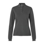 Langærmet poloshirt | stretch | dame