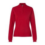 Langærmet poloshirt | stretch | dame