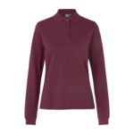 Langærmet poloshirt | stretch | dame
