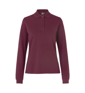 Langærmet poloshirt | stretch | dame