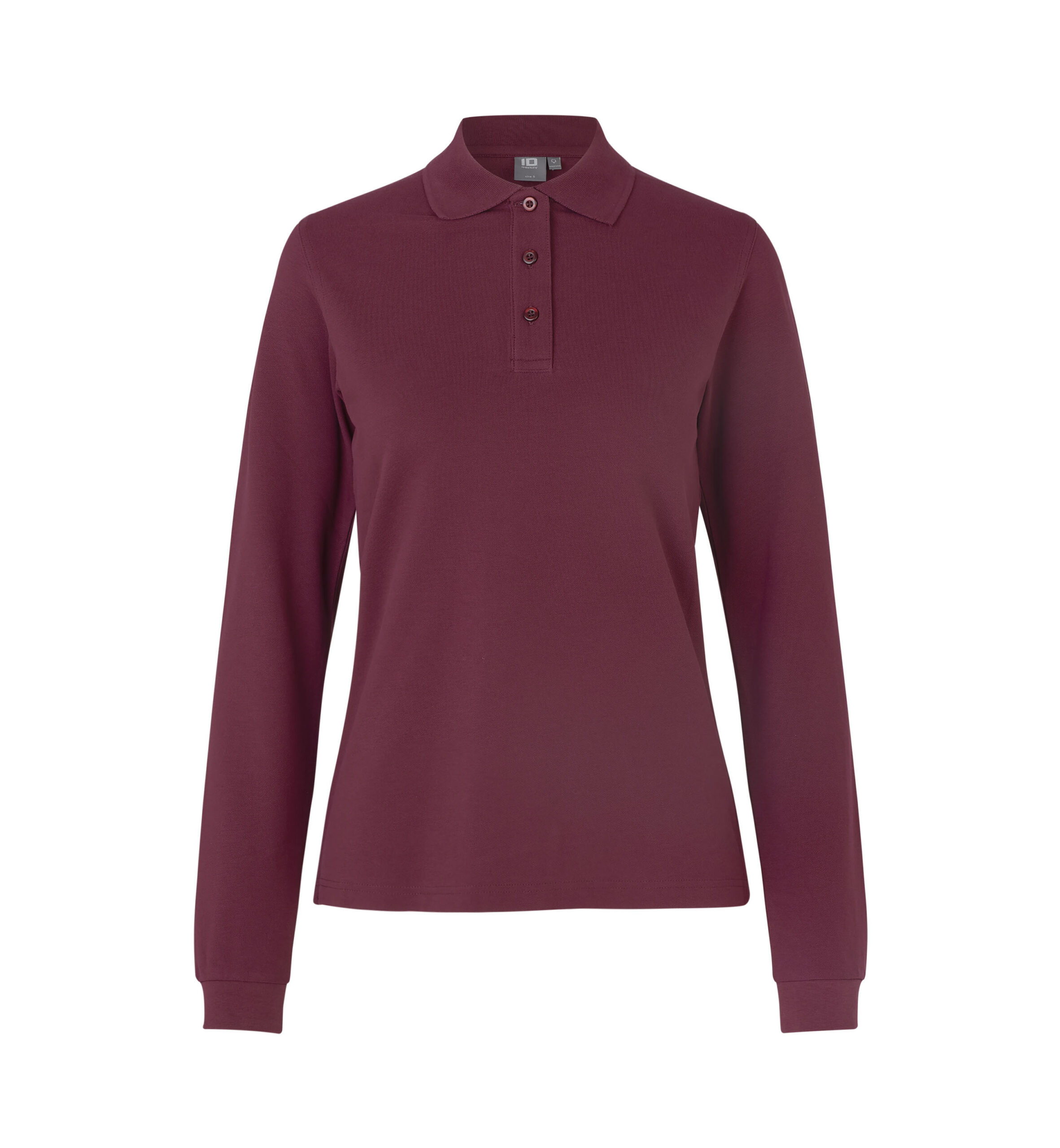 Langærmet poloshirt | stretch | dame