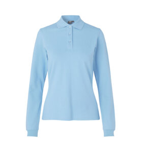 Langærmet poloshirt | stretch | dame