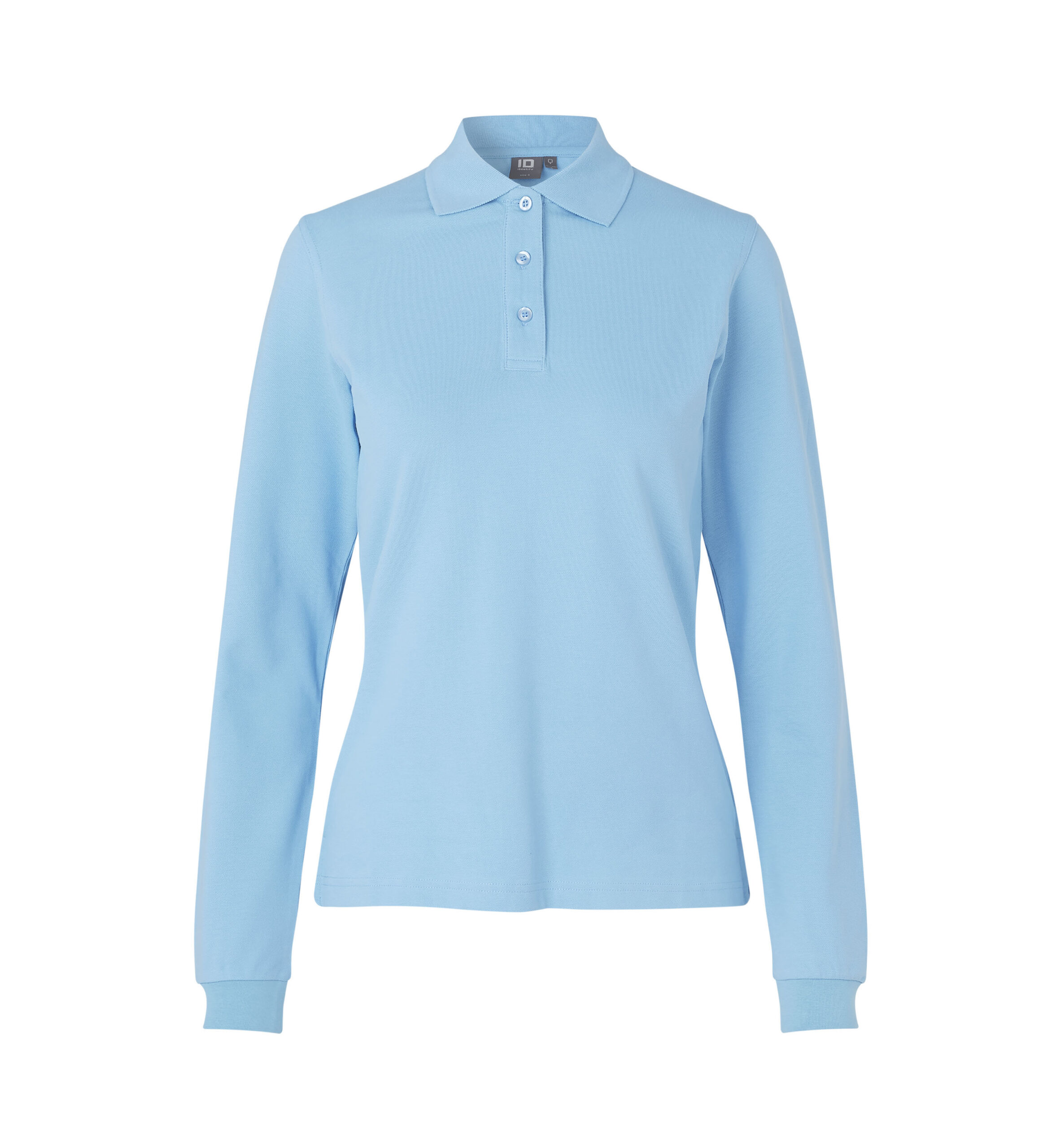 Langærmet poloshirt | stretch | dame