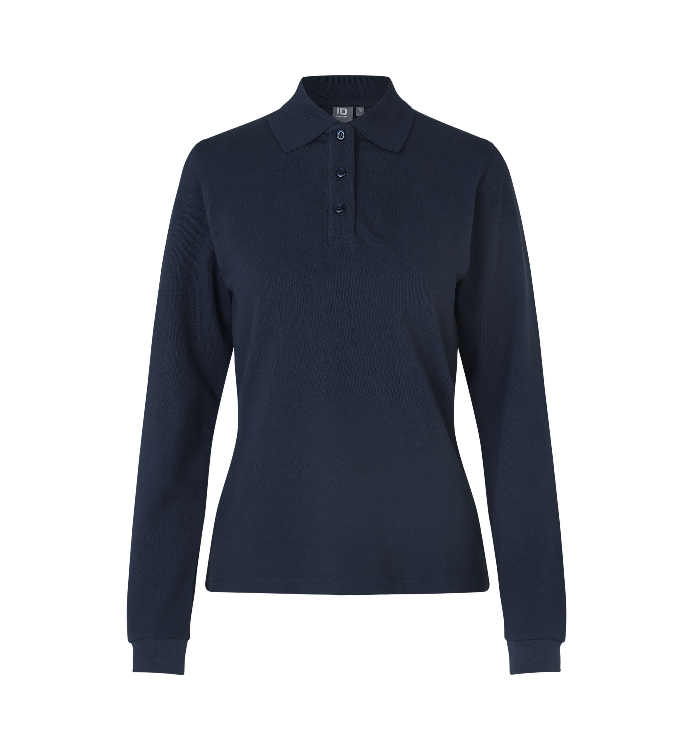 Langærmet poloshirt | stretch | dame