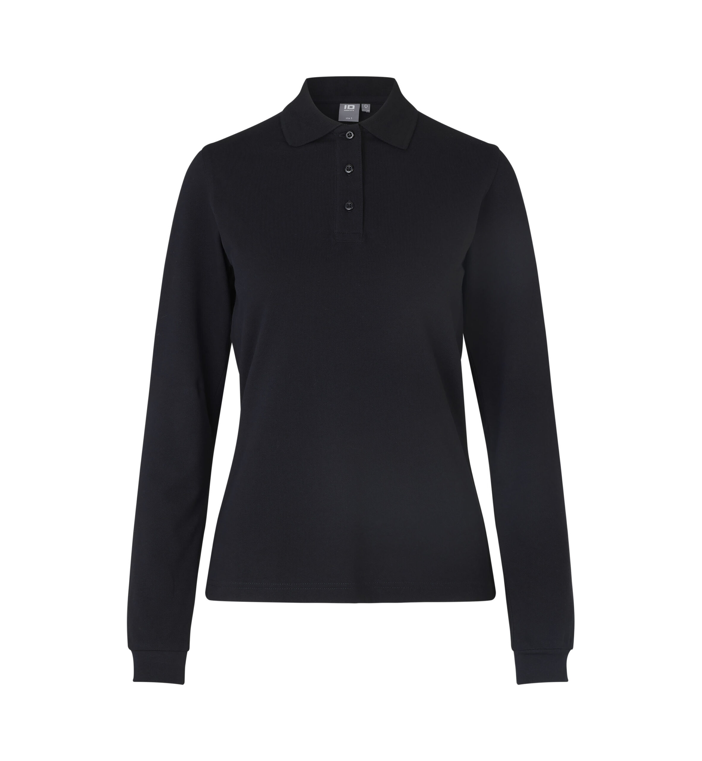 Langærmet poloshirt | stretch | dame