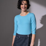 Stretch T-shirt | ¾ ærmet | dame