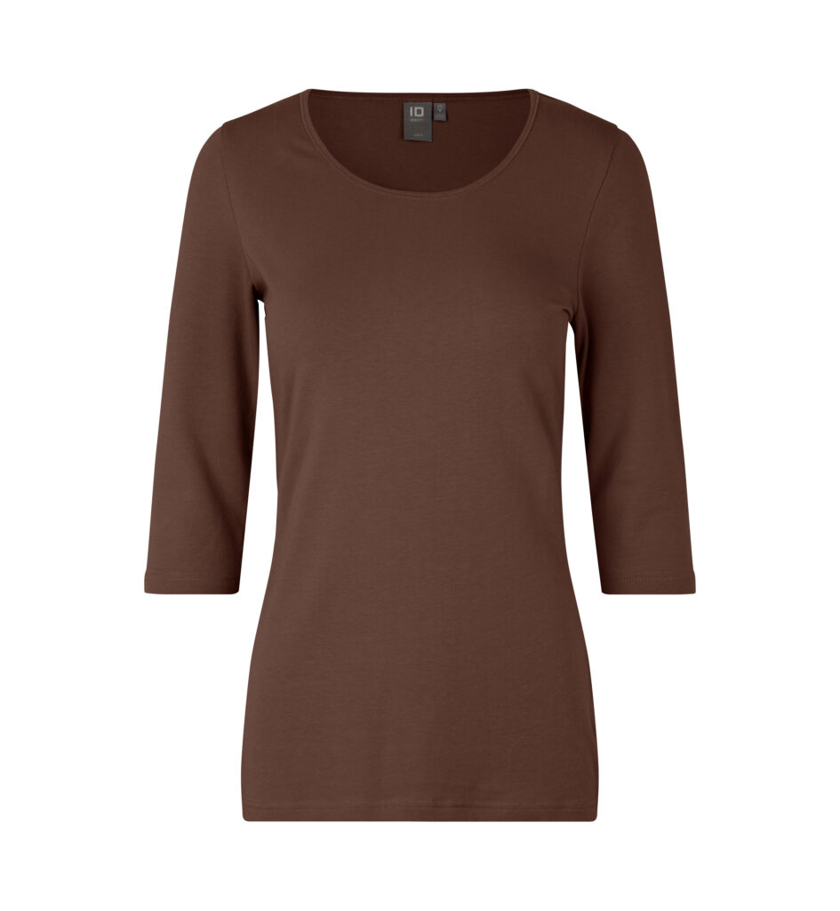 Stretch T-shirt | ¾ ærmet | dame