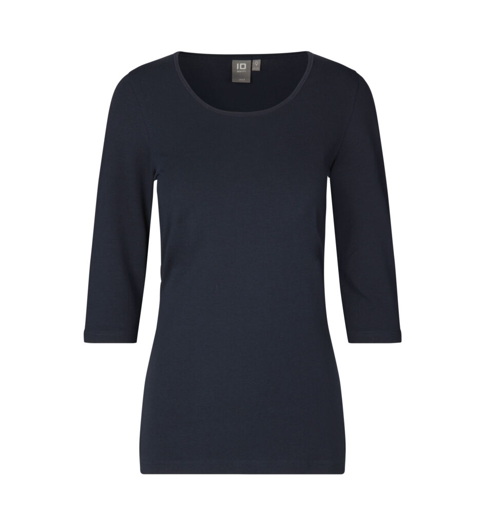 Stretch T-shirt | ¾ ærmet | dame