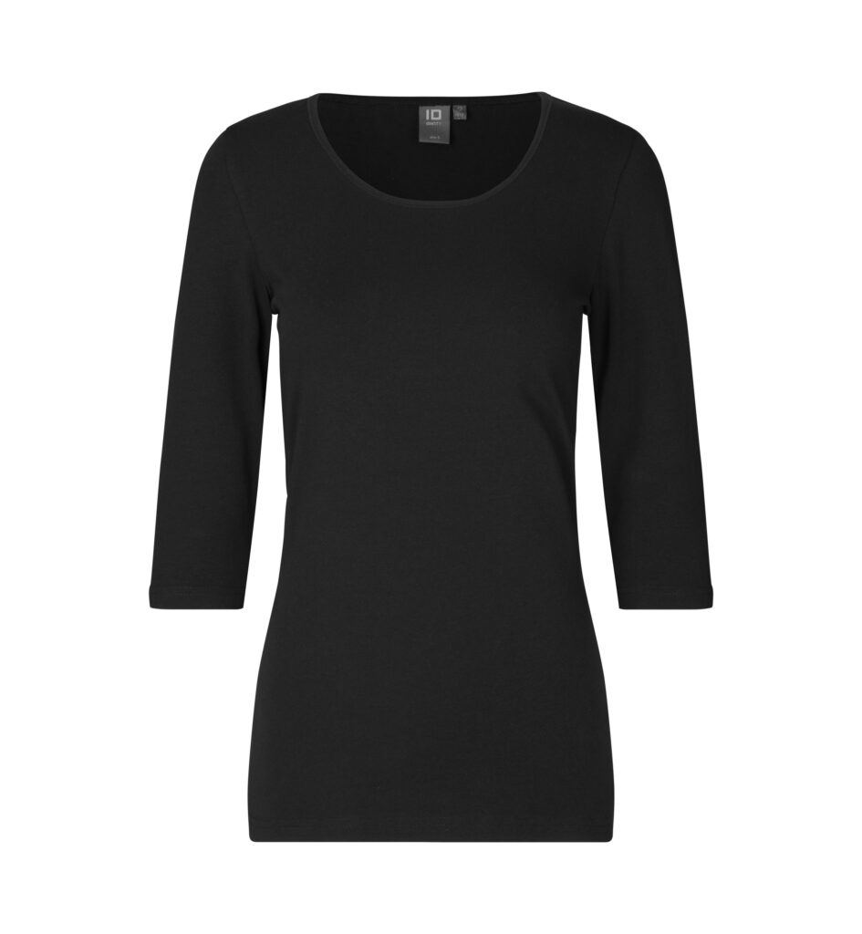 Stretch T-shirt | ¾ ærmet | dame